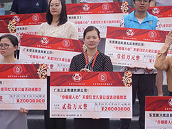 6月7日上午，我集团再向市妇女儿童福利会捐赠20万元